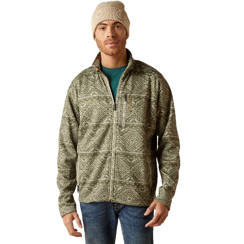 Ariat Men's Caldwell Olive Leaf Southwest Full Zip Jacket 10046717