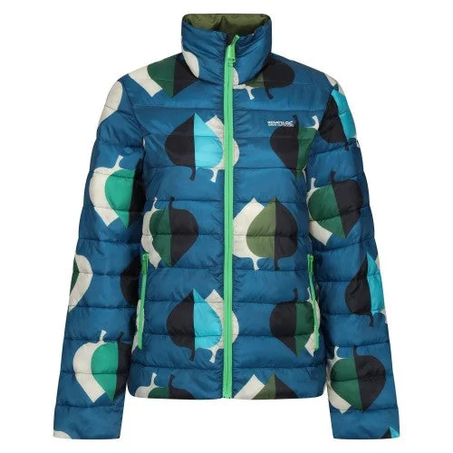 Regatta Womens/Ladies Orla Kiely Leaf Print Baffled Padded Jacket