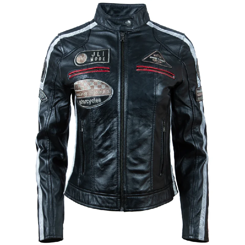 QOOC Women's Racing Biker - Black