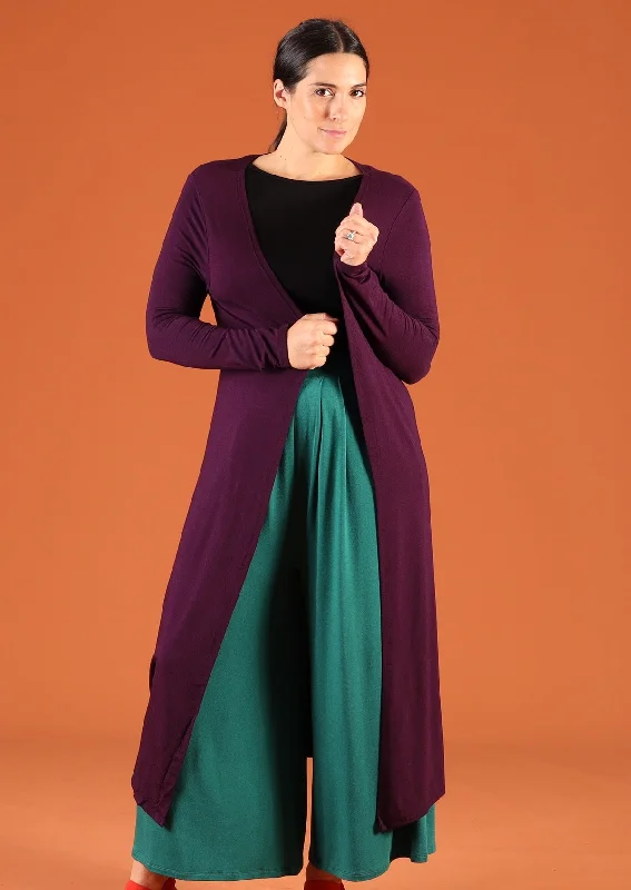 Duster Jersey Jacket Dark Purple