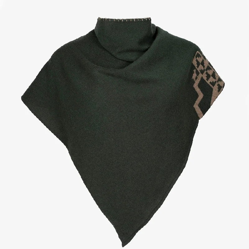 FINE CASHMERE SCARF "WIM" IN DEEP GREEN